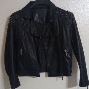 Studded motorcycle jacket